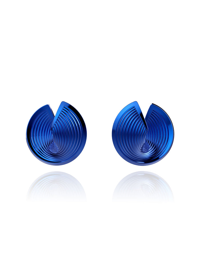 Vortex earrings Deep Blue