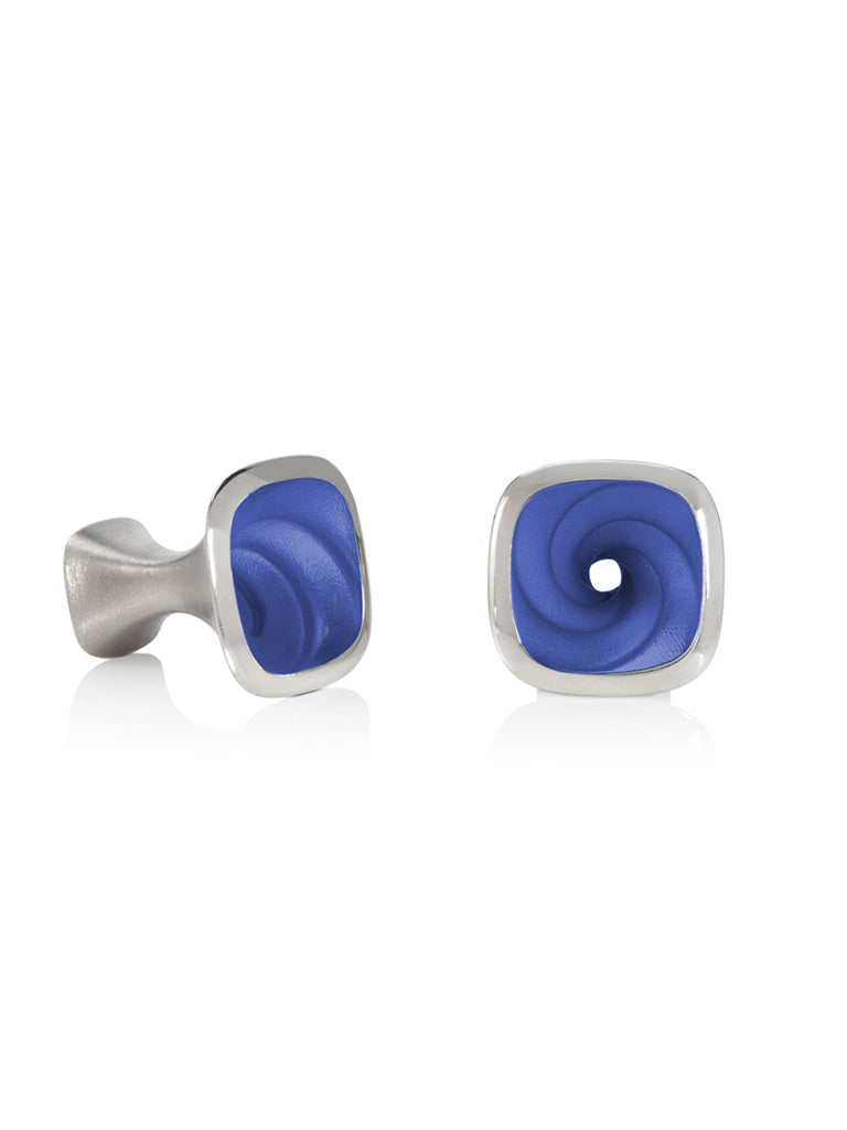 Flow Cufflinks - Deep Blue