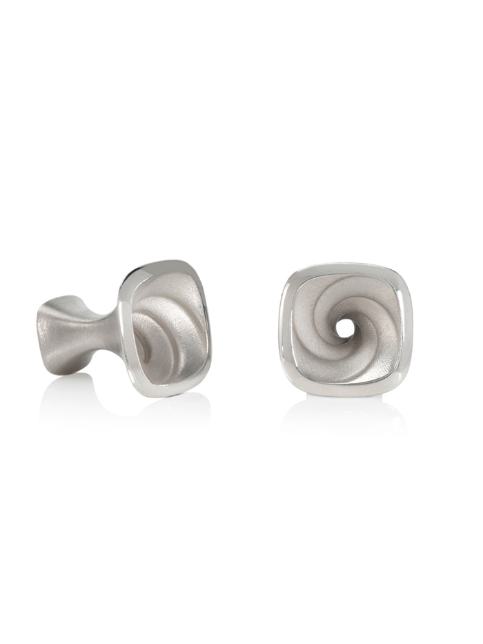 Flow Cufflinks - Sterling Siver