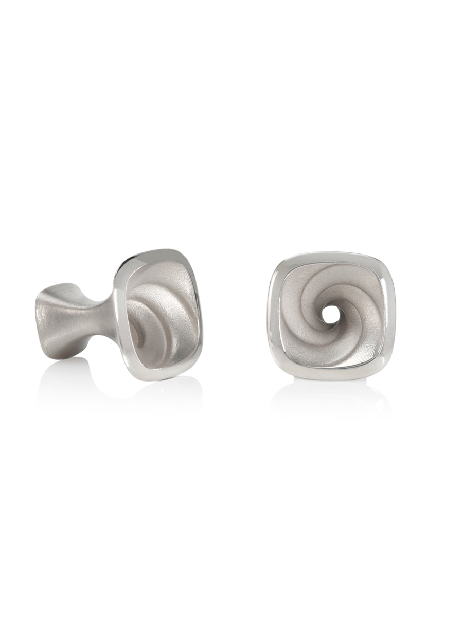 Flow Cufflinks - Sterling Siver