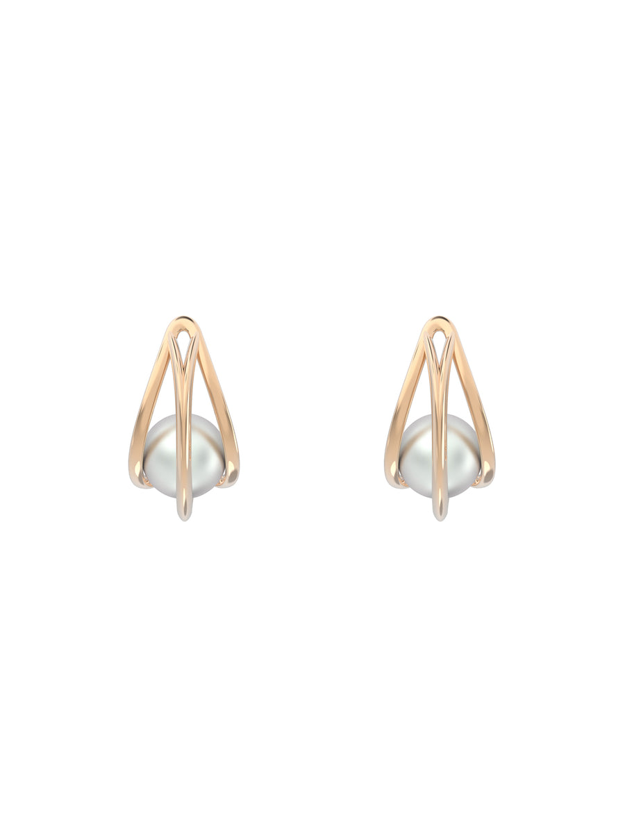 Classic Rose Gold Hoop Earrings in 925 Silver  12mm Thickness  Sma   HighSpark