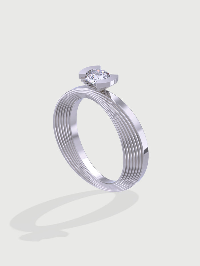 My Other Half Engagement Ring - 18K White Gold